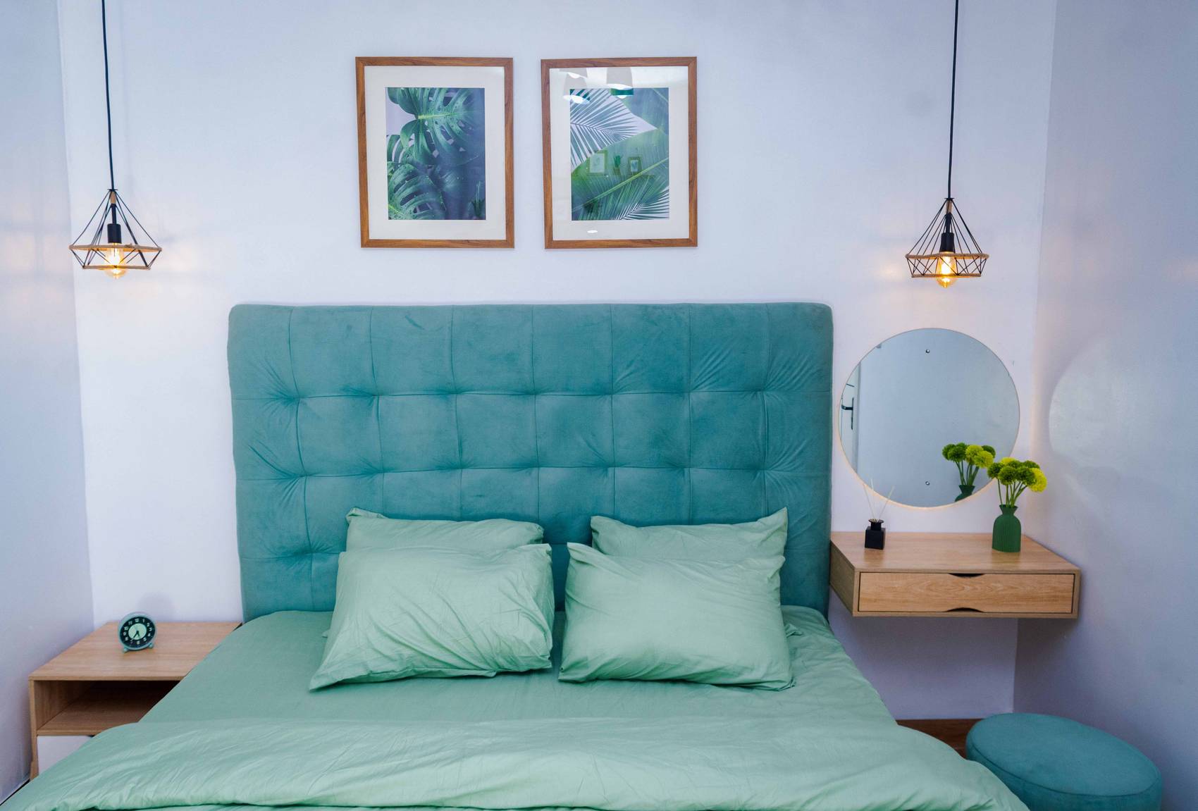 Olive Chamber — sage-green bedroom set